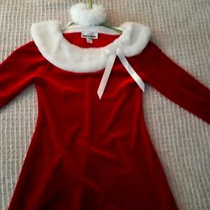 Lil girls Red velvet (Christmas) dress.